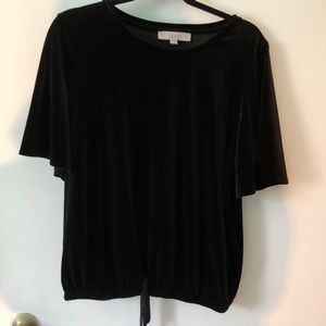 Loft velvet top